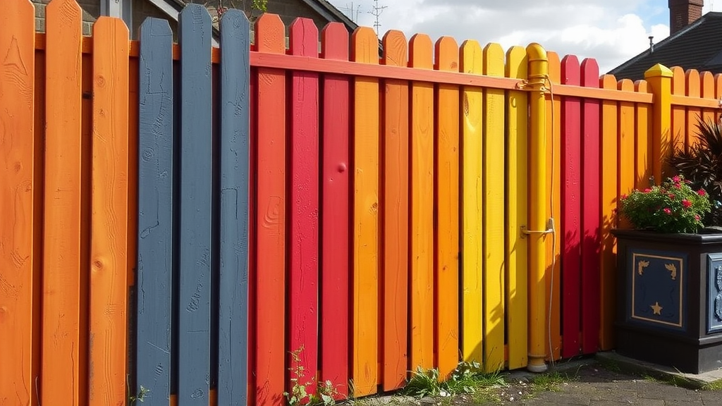 Streetly fence painting